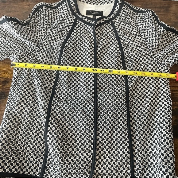 Talbots | single snap jacket blazer style eyelet 3/4 sleeve lightweight career - Picture 15 of 15